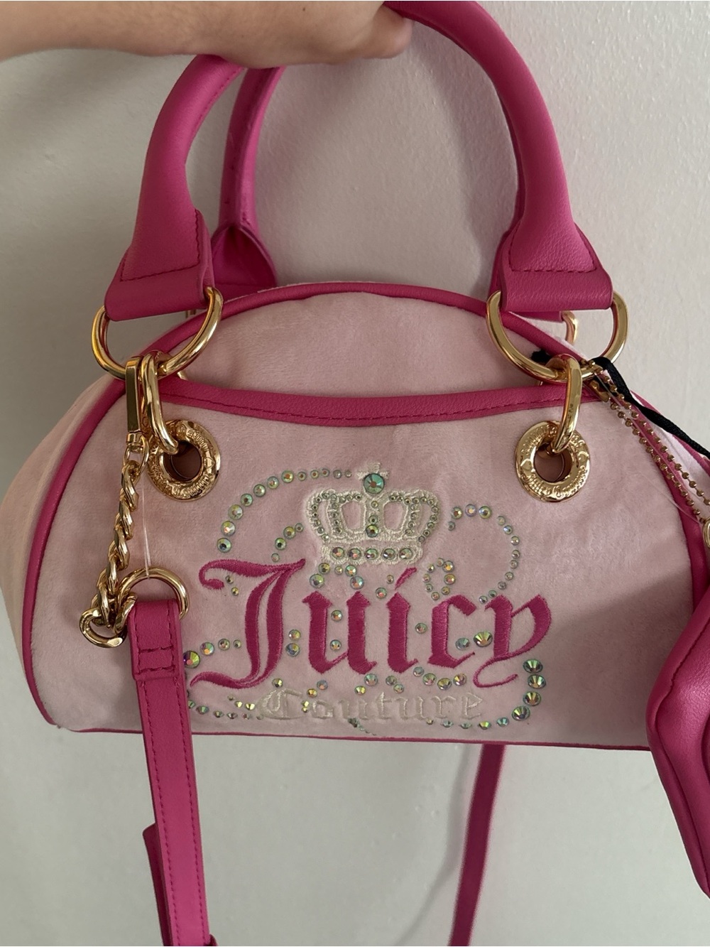 Juicy Couture Pink Embellished Mini Dome Satchel
